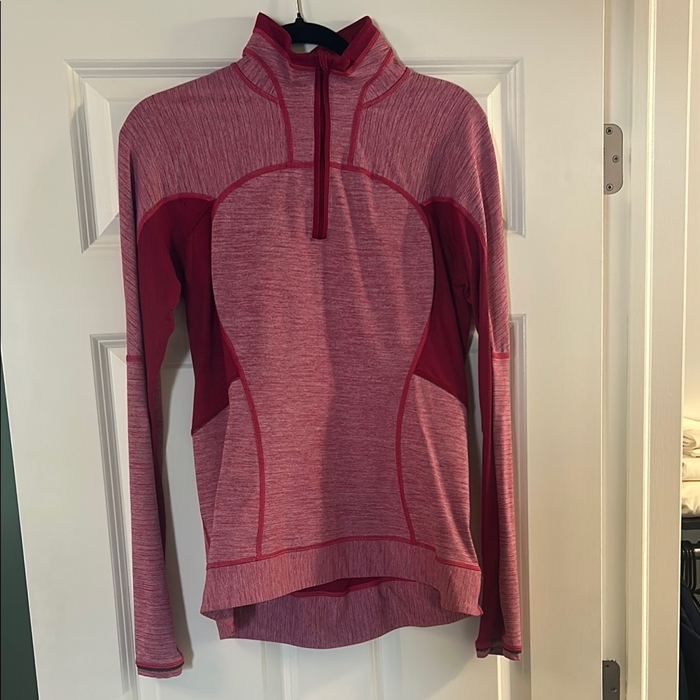 lululemon athletica Red Long Sleeve Top